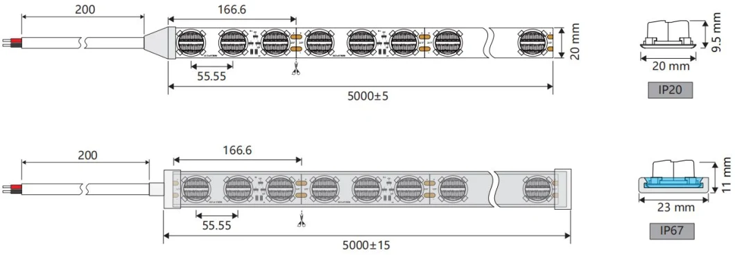 2311 LED Polarized Wall Washer Strip