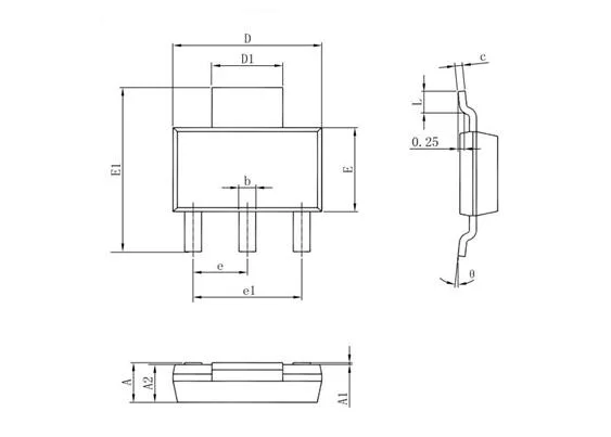 Cyp1117 E Meter to-252 1A Bipolar Linear Regulator IC