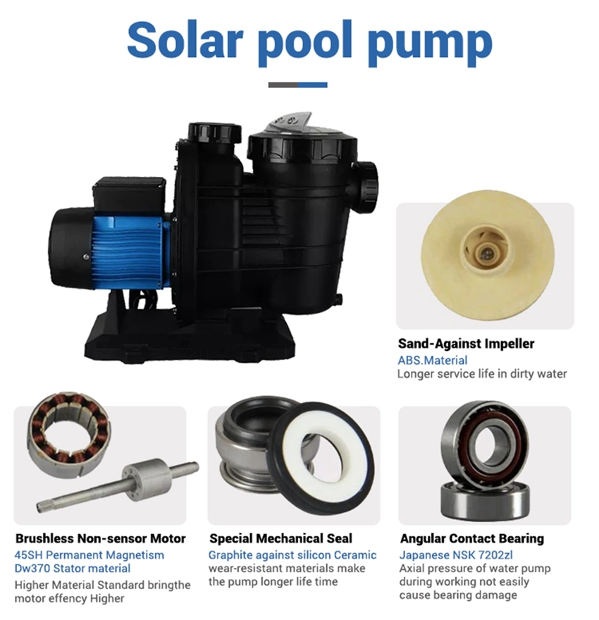 Solar Power Swimming Pool Pump Kit DC Solar Pump in Thailand