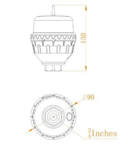 IP66 Faa L-810 Icao Annex 14 Volume 1 Aviation Obstruction Light / LED Low-Intensity Single Light for /Warning Light/Solar Marine Light/ Aviation