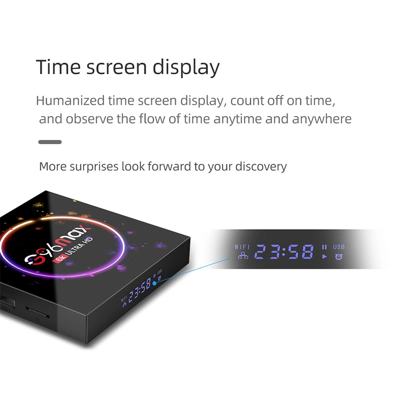 T95 4+32GB/Us Plug G96max 6K Ultra HD Smart TV Box with H616 Chip Android 10.0 Dual Band WiFi Bluetooth TV Box Support Android APP