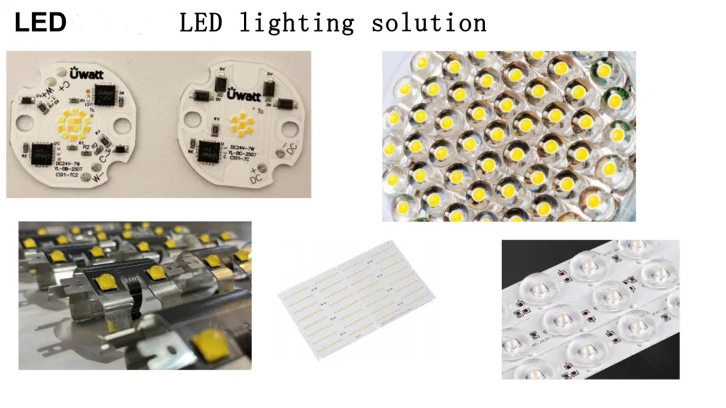 PCBA LED TV PCB Board with Green Solder Mask and ISO9001 Certified LED Light Strip HASL Surface Finishing