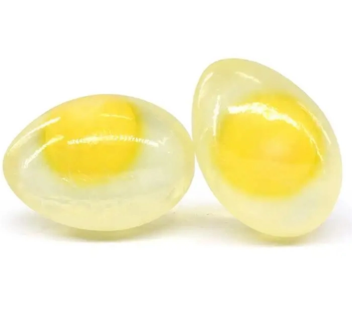 Online Wholesale in Stock Organic Handmade Yolk Egg Soap Collagen Anti Acne Soap Guta Whitening Soap Natural Handmade Egg Shape Beauty Bar Toilet Soap