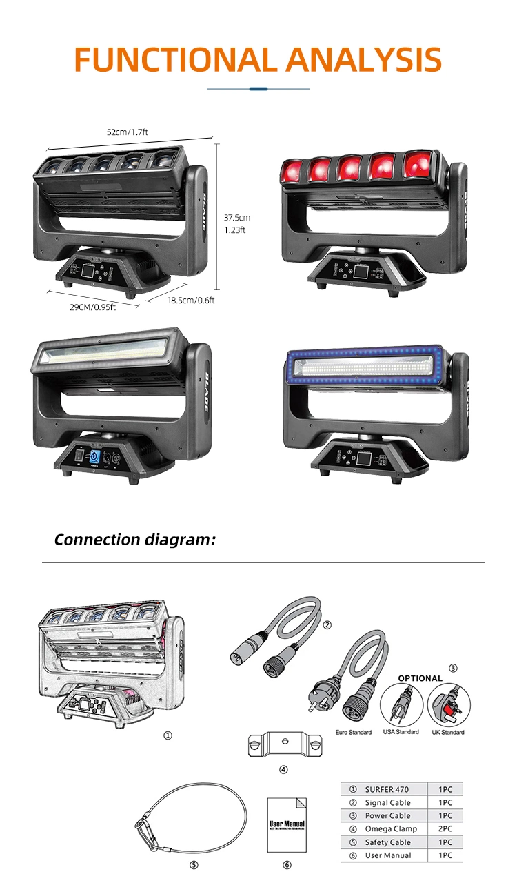 New Product LED Moving Bar 2in1 with Zoom Strobe Sky Beam Light Price