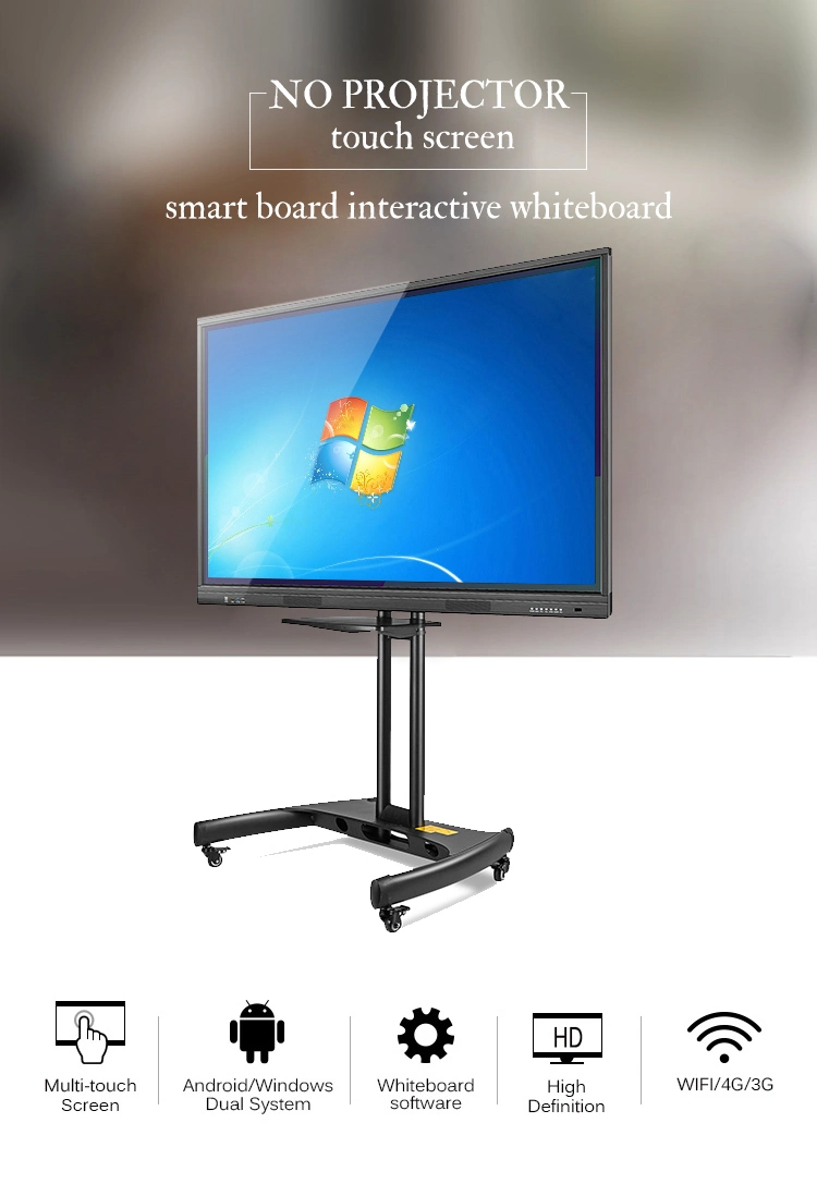 55inch Classroom 10 Points Touch Interactive Whiteboard Smart TV