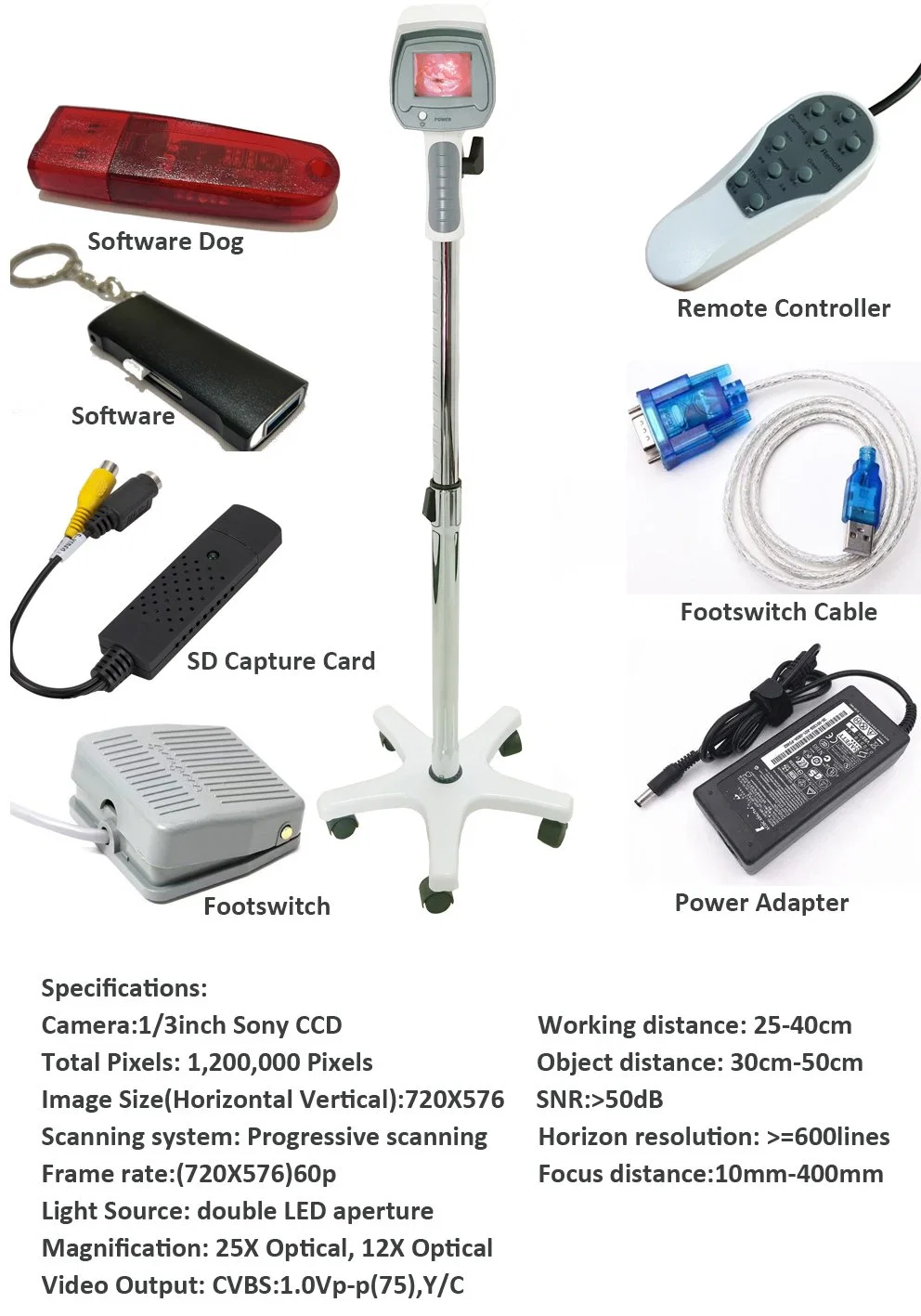 Multi-Language Portable Medical Vagina Digital Colposcope Price Colposcopy for Medical Use