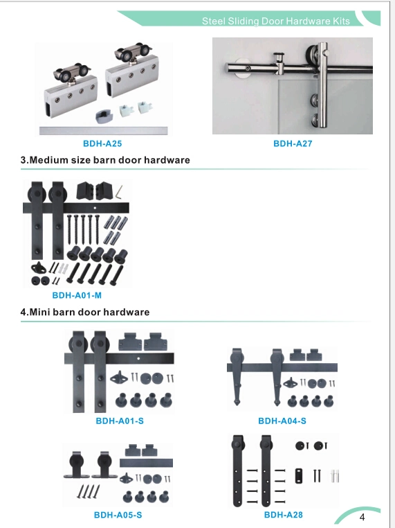 6FT Mini Sliding Barn Door Hardware Kit - Perfect for Cabinets, TV Stands, Closets - 1.5m 100% Steel One-Piece Track