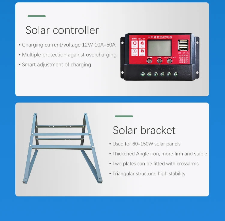 Wind Turbine 1kw Balcony Solar Wireless CCTV 200W 300W Solar Power System Solar Systems off Grid Complete