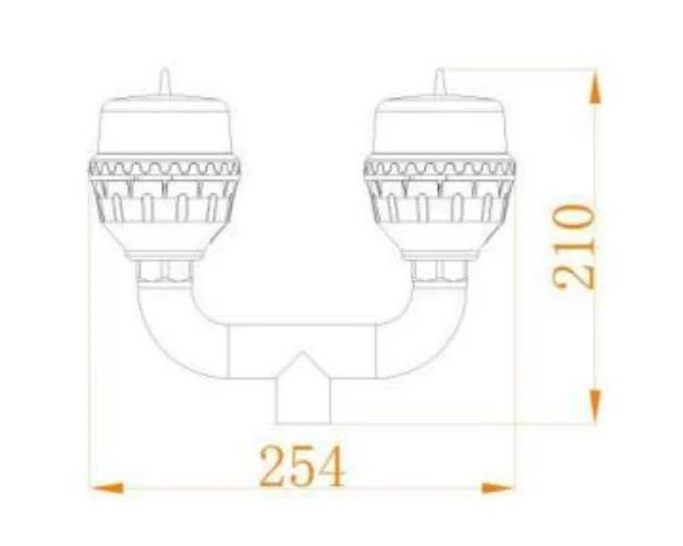 240km/H Faa L-810 Icao Annex 14 Volume 1 45m LED Low-Intensity Double Light for /Warning Light/Solar Marine Light/ Aviation