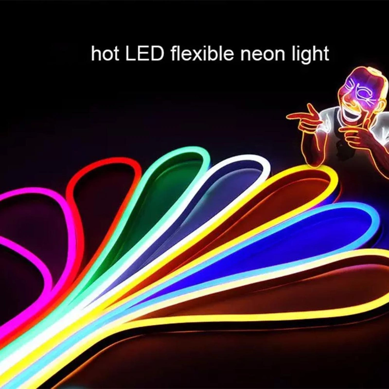 Wholesale New High Lumen Waterproof IP66 SMD 3528 Rope Tape Flexible /Flex LED Neon Strip Light for Christmas Decoration