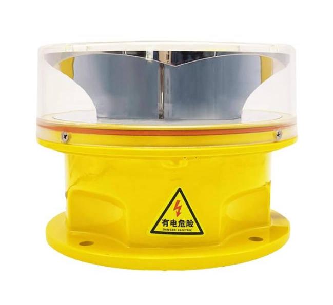 Medium-Intensity Photocell Flashing L864 LED Aircraft Solar Power Waterproof LED Warning Light Tower Light Awl Aircraft Warning Light Aviation Obstruction Light