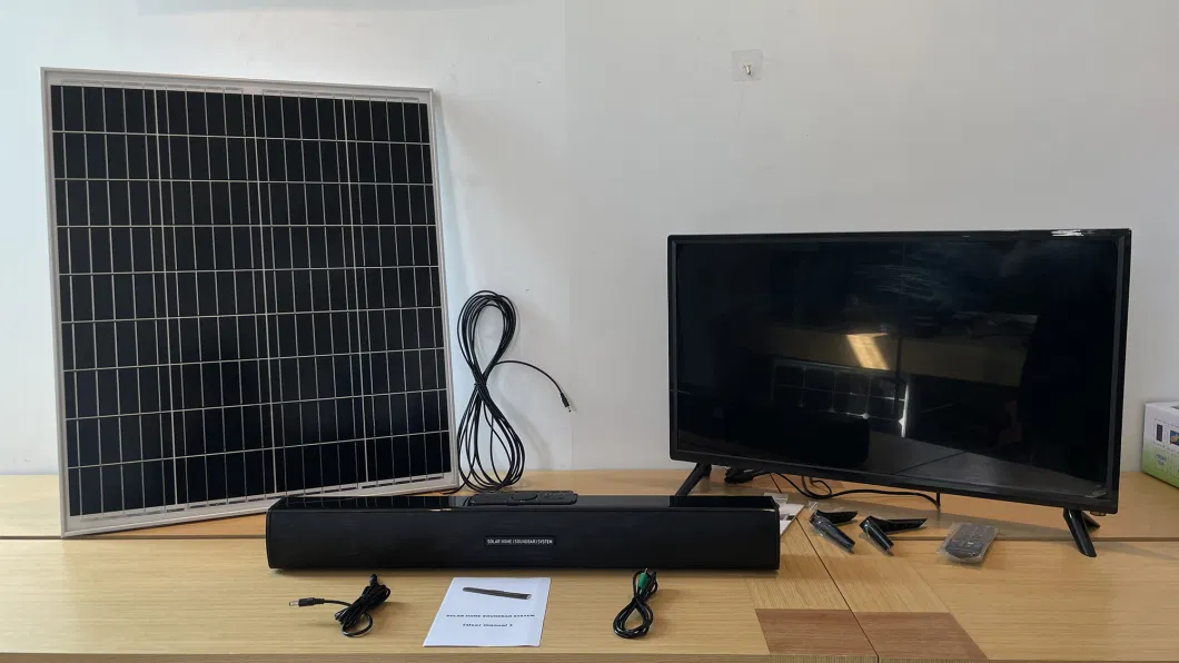 Africa Hot Sell Solar TV System Kits with 32inch Solar TV DC Fan Lamps Phone Charging Bluetooth for Home Outdoor