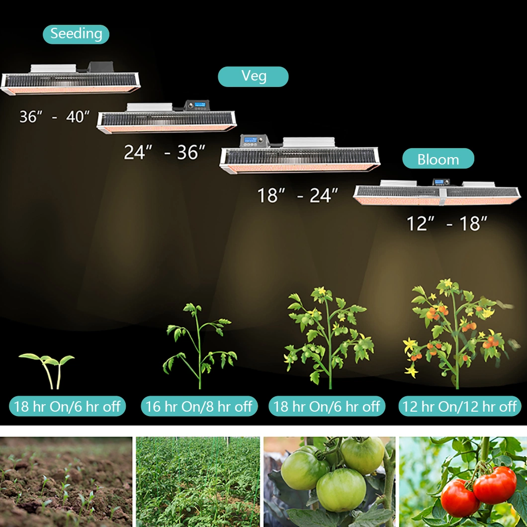 Venus 630W Full Spectrum Smart Controller Dimmable Shipping Samsung Chip 600W LED Grow Lighting for Greenhouse Grow Shop