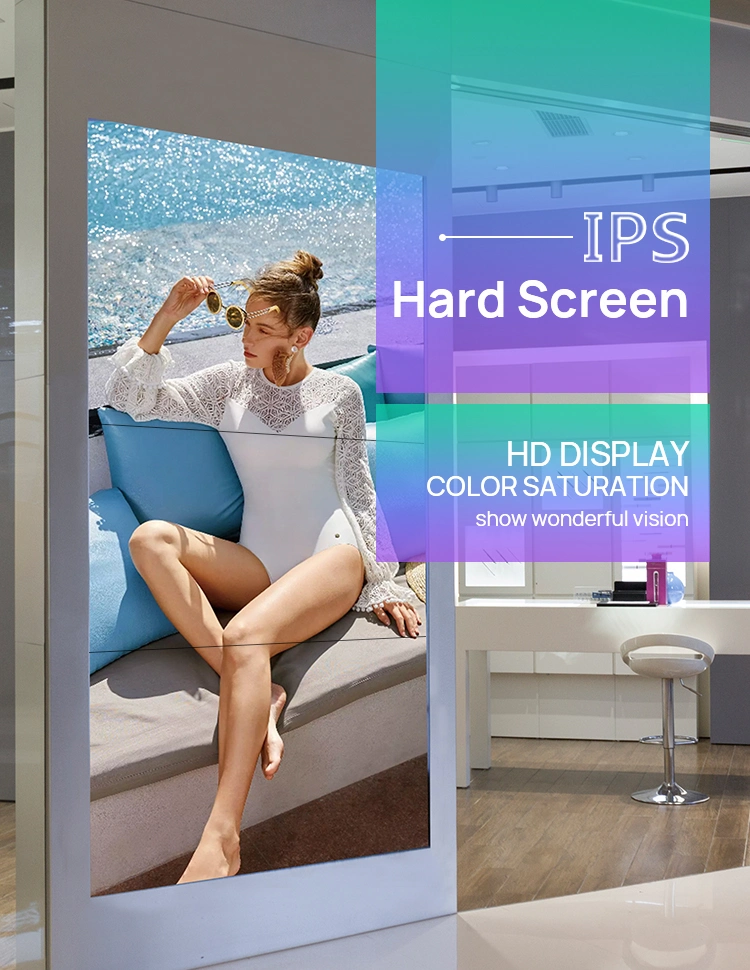 55 Inch Seamless TV Wall LCD HD 4K Display 3X3 LCD Video Wall Ultra-Thin LED Backlight