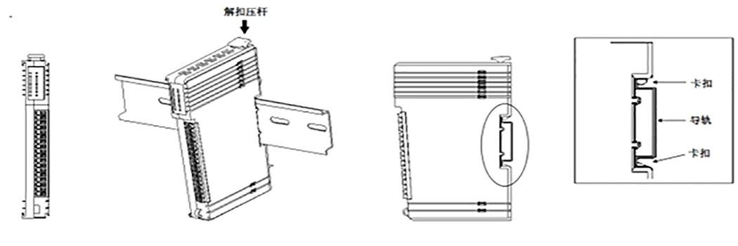 Remote Io Module Gk-100-Tc4 4-Channel Thermocouple (TC) Input Module (2/3/4 wire system) Type K, J, T, E, S