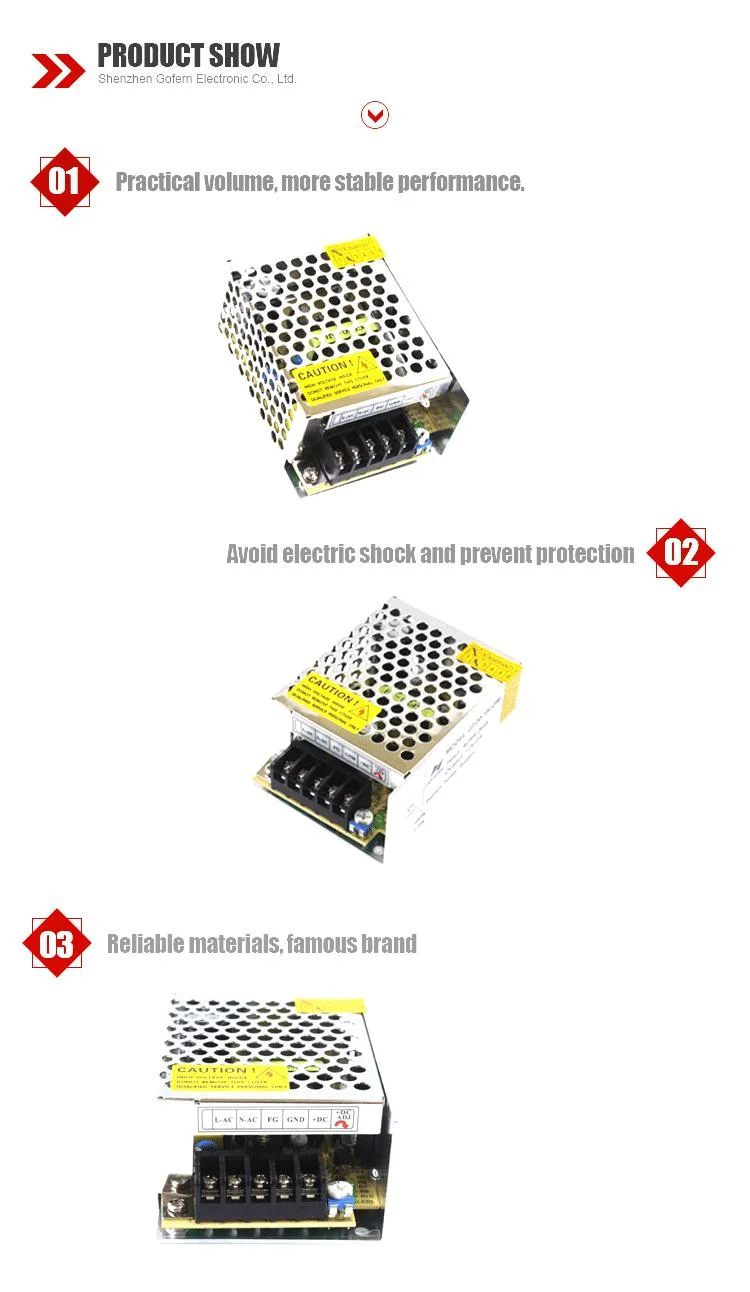 AC 220V Adjustable Universal LED TV 36W 12V 3A Voltage Regulator Switch Mode DC Power Supply Switching