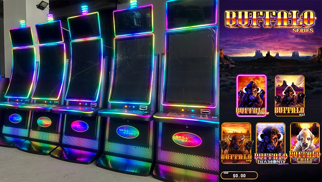 43 Inch Curved Game Machine Multi Game Fire Gaming Machine