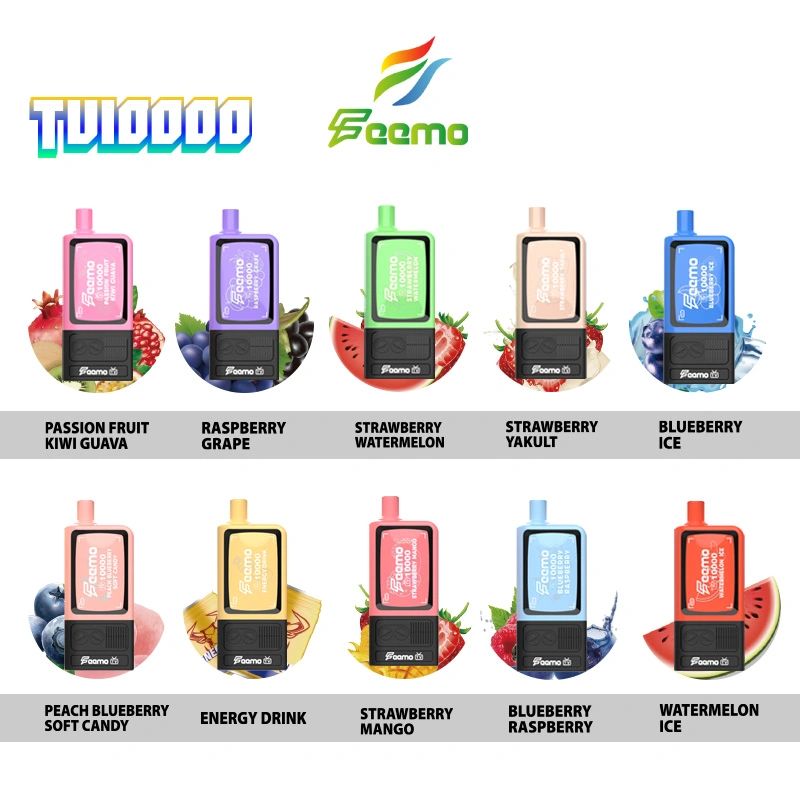 New Arrival Feemo TV 15000puffs High Quality Tpd Certificate Electronic Cigarette Disposable Vape Pen Vape 2ml Tpd Pod System Vapor E-Cigarette Starter Kits