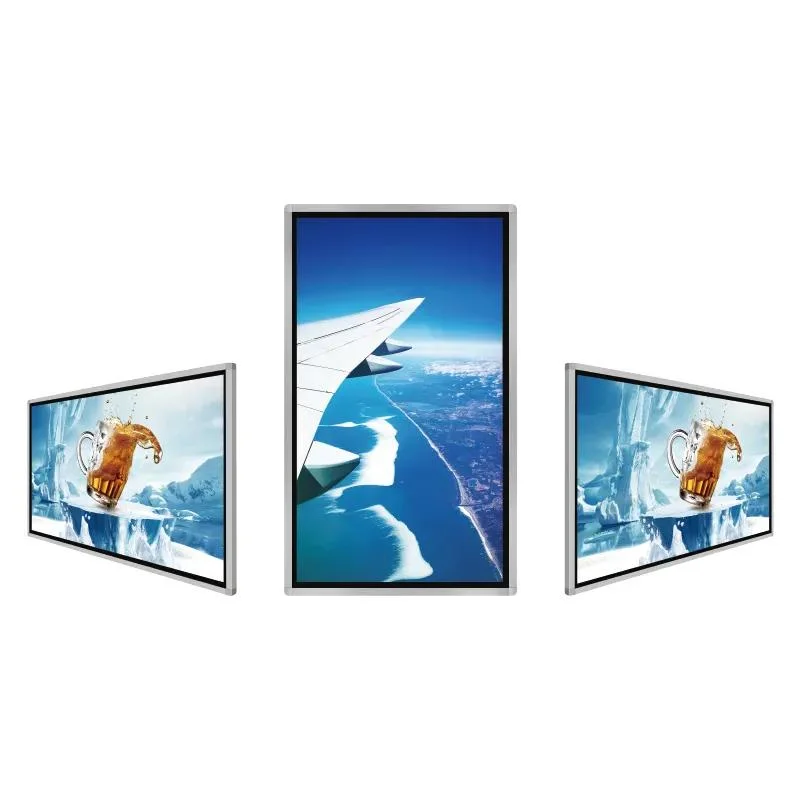 Indoor Wall Mounted WiFi Android TV LCD Touch Screen Monitor Full Color Stretch Bar Display