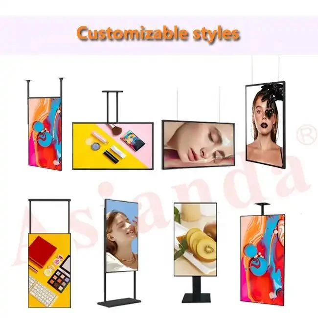 55 Inch Hanging Digital Window Display for Shops