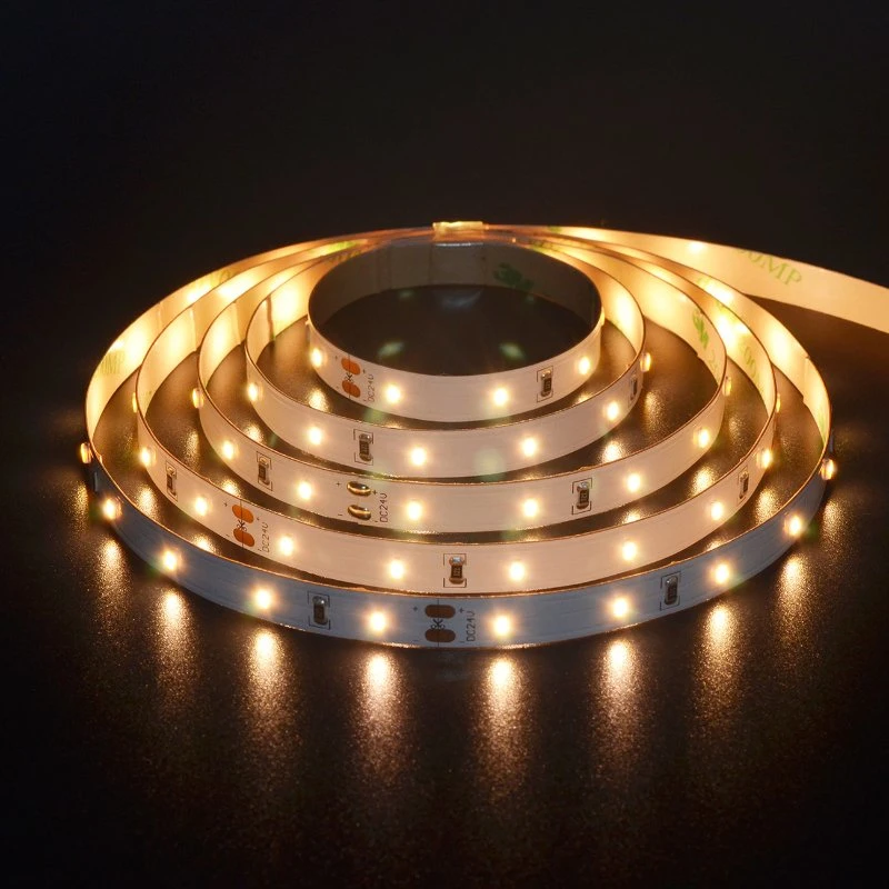 12V 60LED/M 3528 SMD Warm White Flexible LED Strip 12V 24V SMD 60LED Per Meter 3528 LED Strip with Silicone Tube 3528 Strip Light LED TV Backlight