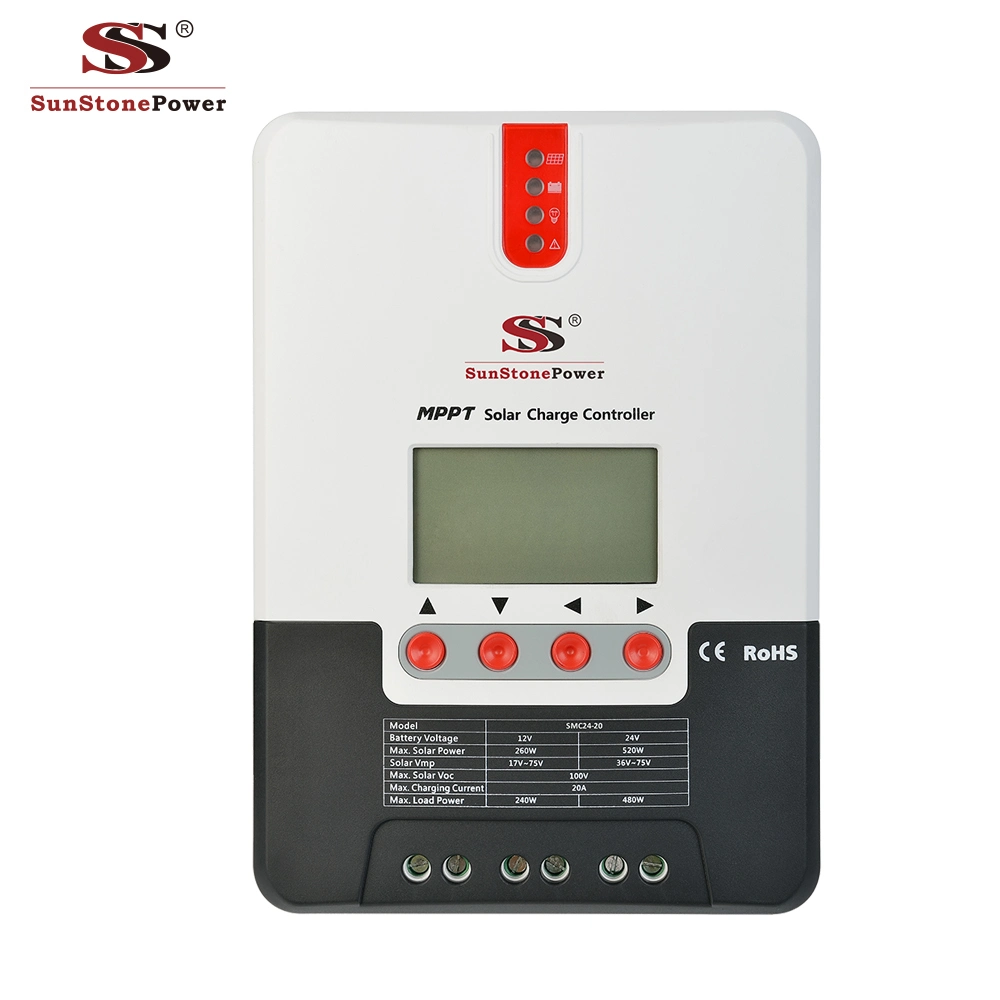 24V 40A Solar Charge Controller MPPT Solar Charger Controller with LCD Display