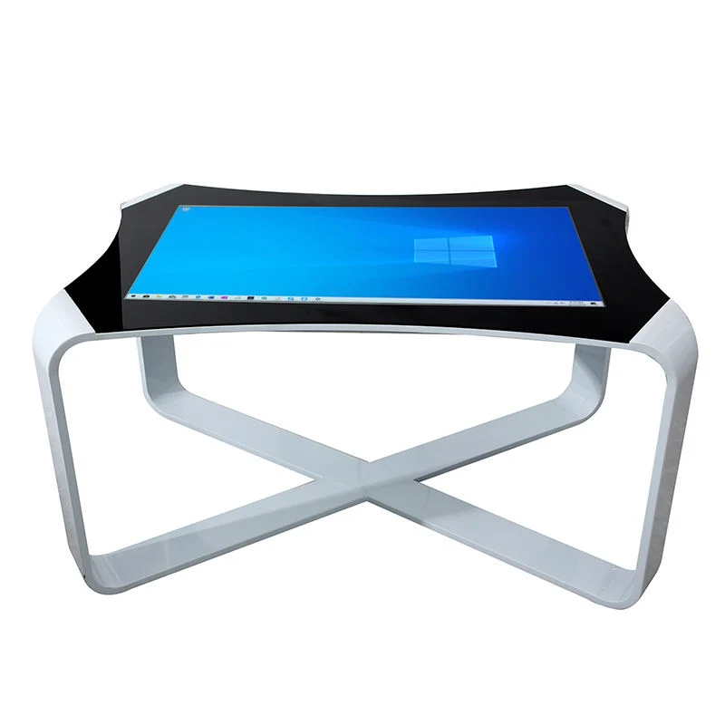 43inch Customized White LCD Touch Table Screen Kiosk Windows Indoor Totem