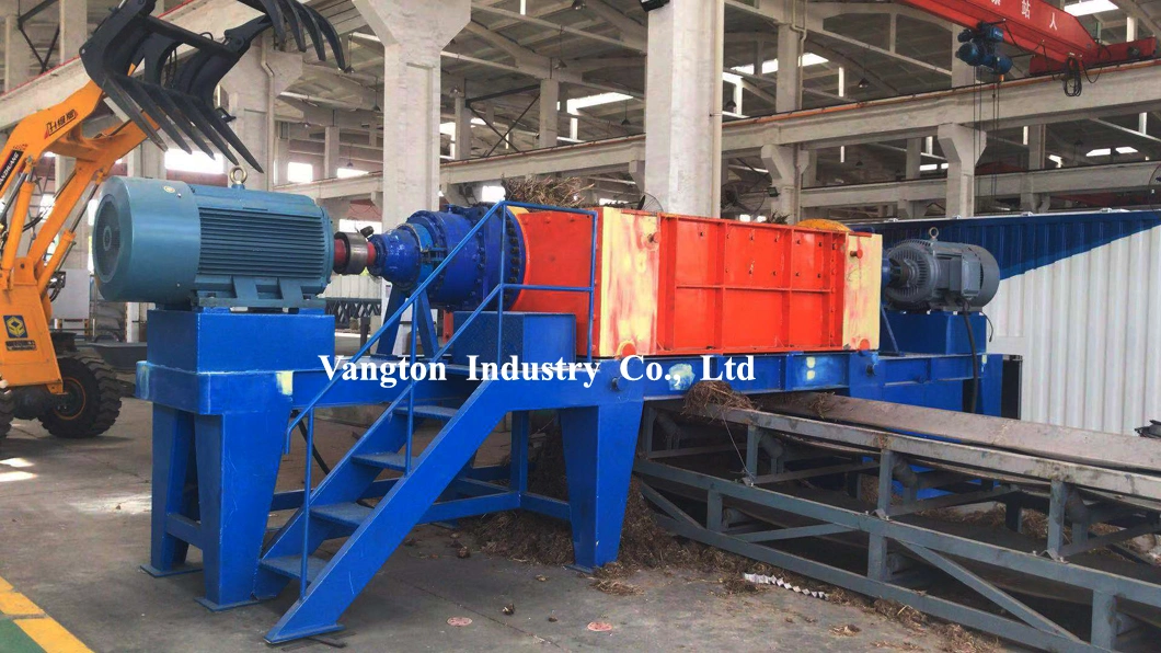 Automatic High Capacity Waste Wood Tire Plastic Fabric Shredder in Big Discount for Sale