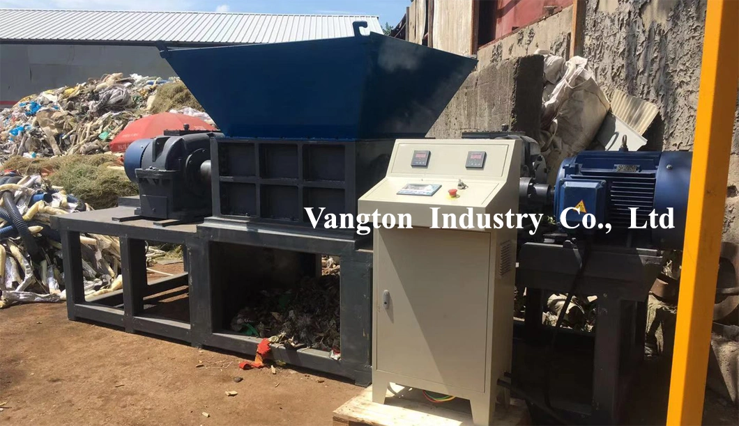 Double Shaft Shredder for Plastic/Rubber/Waste Steel/Tyre/Industrial Wood/Kitchen Waste/Animal Bone