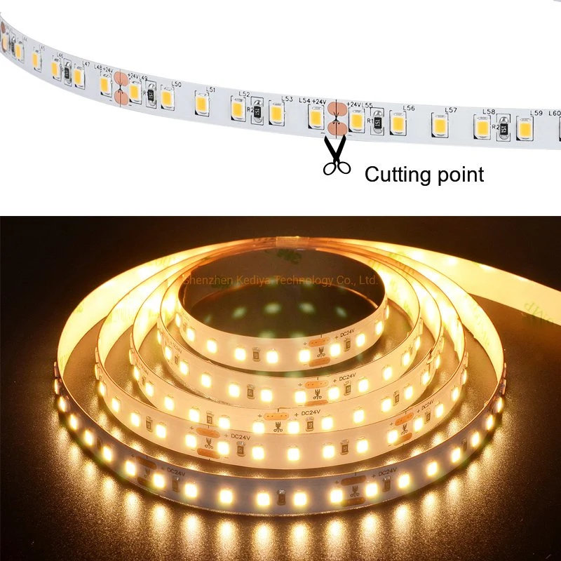 Factory Wholesale Waterproof 4mm 5mm 8mm 10mm 12V 24V Ra80 Ra90 SMD2835 120LED TV Backlight Kitchen Under Cabinet Light Flexible LED Strip Light