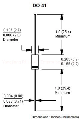 1n4742A Glass Zener Diode Do-41 Industrial, Power Management, Consumer Electronic, TV