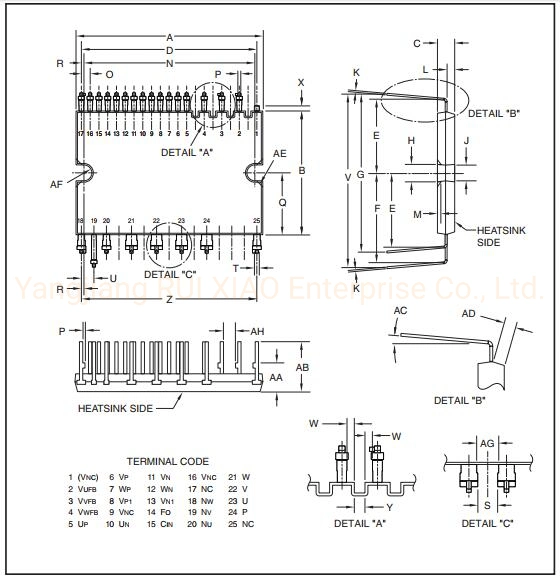 PS21962-4s Dual-in-Line Intelligent Power Module (IPM) IGBT Home Appliance, Power Supply, Welding Machine, Machine, Medical Equipment, Refrigerator