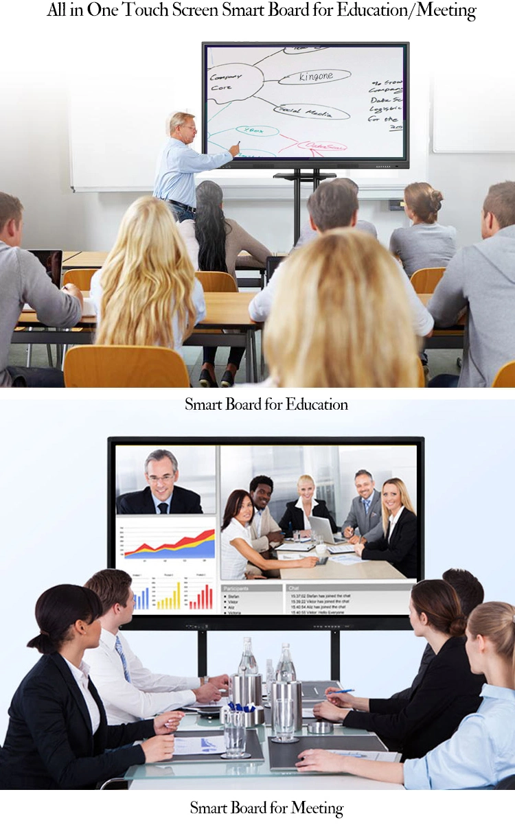 55inch Classroom 10 Points Touch Interactive Whiteboard Smart TV