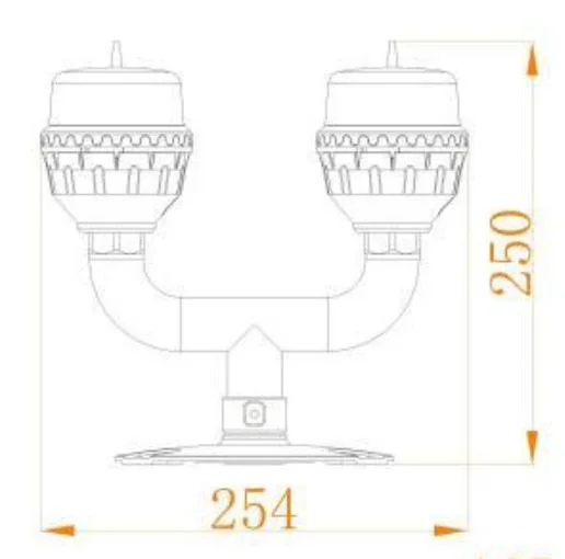 Faa L-810 Icao Annex 14 Volume 1 Aviation Obstruction Light / LED Low-Intensity Double Light for /Warning Light/Solar Marine Light/ Aviation