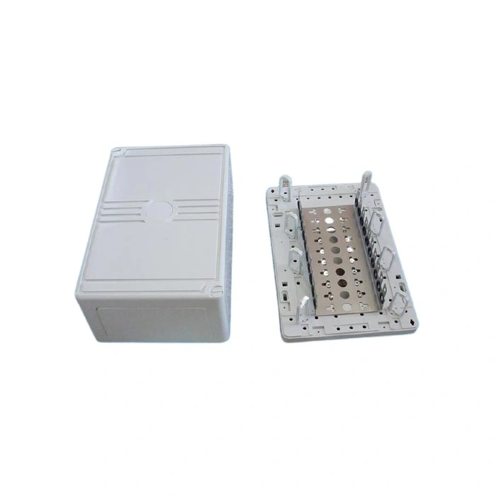 100 Pairs UK Type Telecom Distribution Box Indoor Telephone Cable Terminal Box with Bmf for 10 Pairs Krone Connection Modeule and Disconnection Module