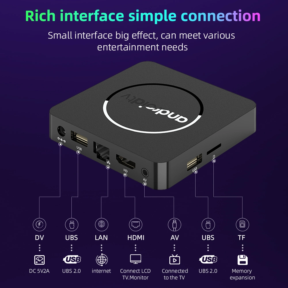 IPTV List H313 Android 13.0 TV Box 4K Dual-WiFi