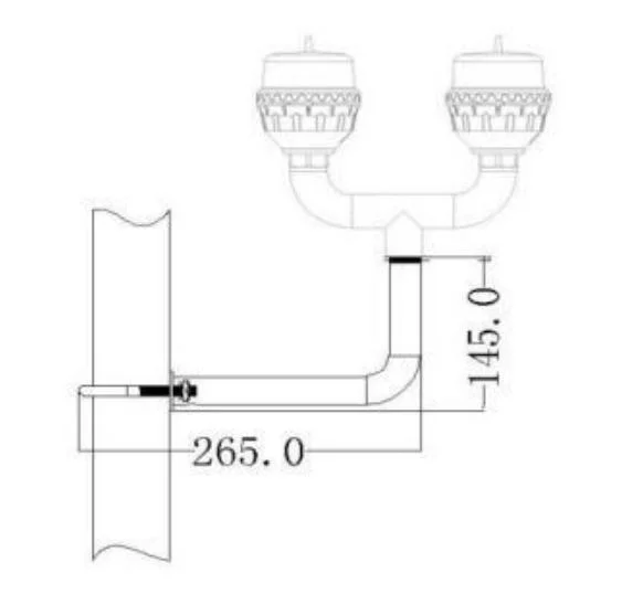 240km/H Faa L-810 Icao Annex 14 Volume 1 45m LED Low-Intensity Double Light for /Warning Light/Solar Marine Light/ Aviation