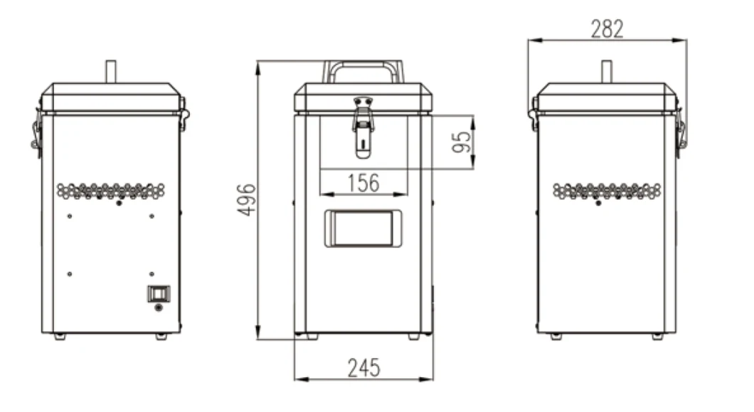 Portable Vaccine Transport Bio-Based Refrigerator Ult Freezer with Alarm System