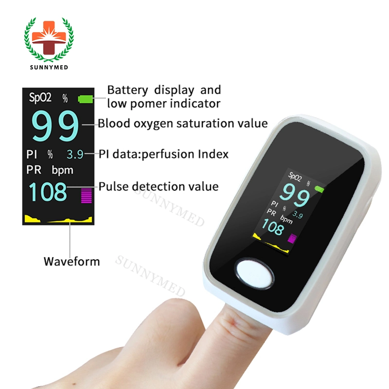 Sy-C013b FDA OLED Four Color Display Fingertip Pulse Oximeter for OEM