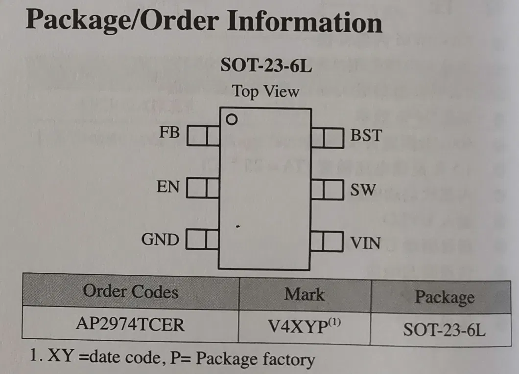 BUCK DC-DC AP2974 18V 4A Buck Electronic component IC