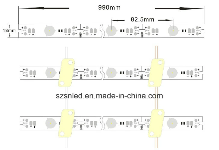 New Design Aluminum LED TV Rigid Bar with Lens DC12V 14.4