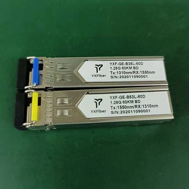 Fiber Optical Transceiver 1.25g Rx1310nm Tx1550nm 120km Switch Communication Module with Factory Price