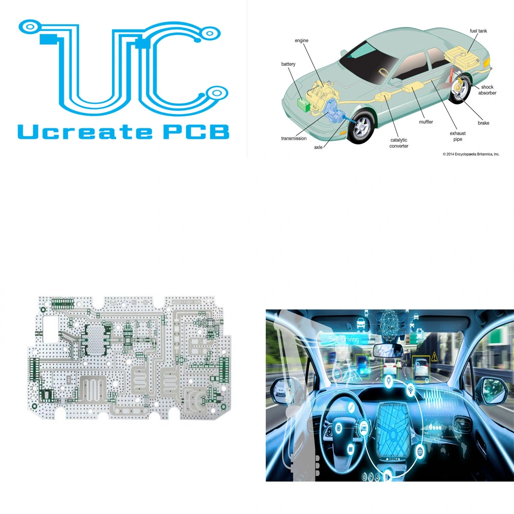 Fr4 PCB for CRT Color TV with Green Solder Mask