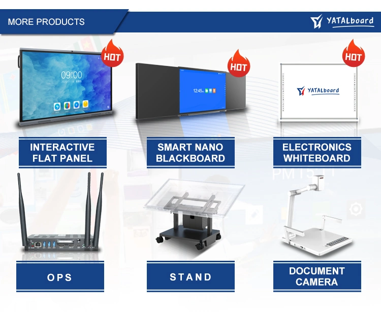 Manufacturer 65 Inch Classroom Meeting Presentation Training Boards 65&quot; Touchscreen Interactive Smart TV Metal LCD Interactive Whiteboard