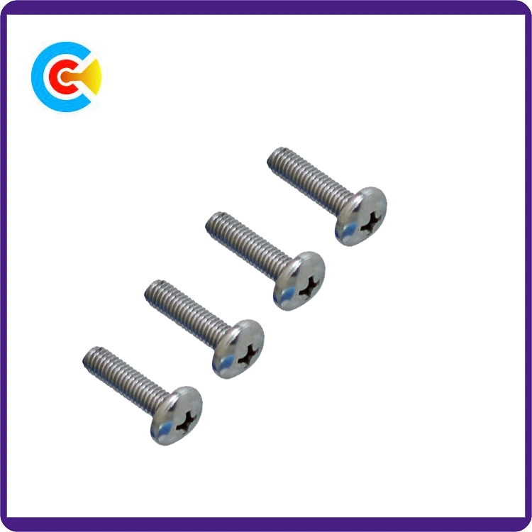 Carbon Steel M12/Galvanized/Custom Cross Pan Head Screw for Furniture/Fitness Equipment