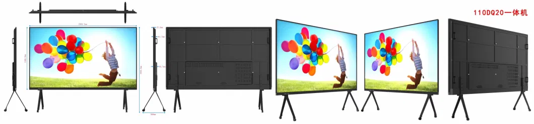 100 Inch Popular Qled Dled Eled Smart 4K 5K 8K UHD LED TV for Hotel Villa Karaoke Office Use