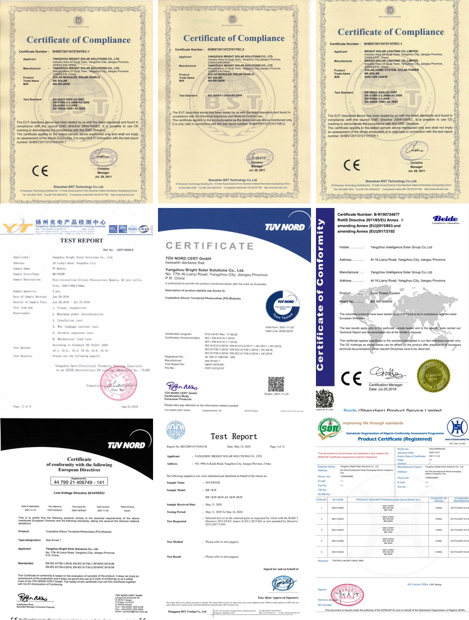 Customized Solar Power System for Home Using with Lithium Battery 10 Years Warranty