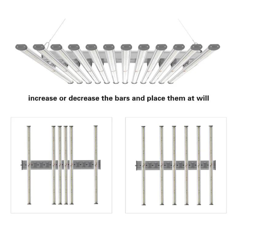 Top Selling 600W 660W 720W LED Grow Light Bar Plant Lighting for Medical Farm, Greenhouse