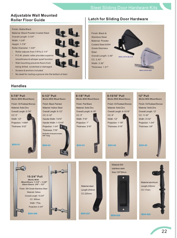 6FT Mini Sliding Barn Door Hardware Kit - Perfect for Cabinets, TV Stands, Closets - 1.5m 100% Steel One-Piece Track