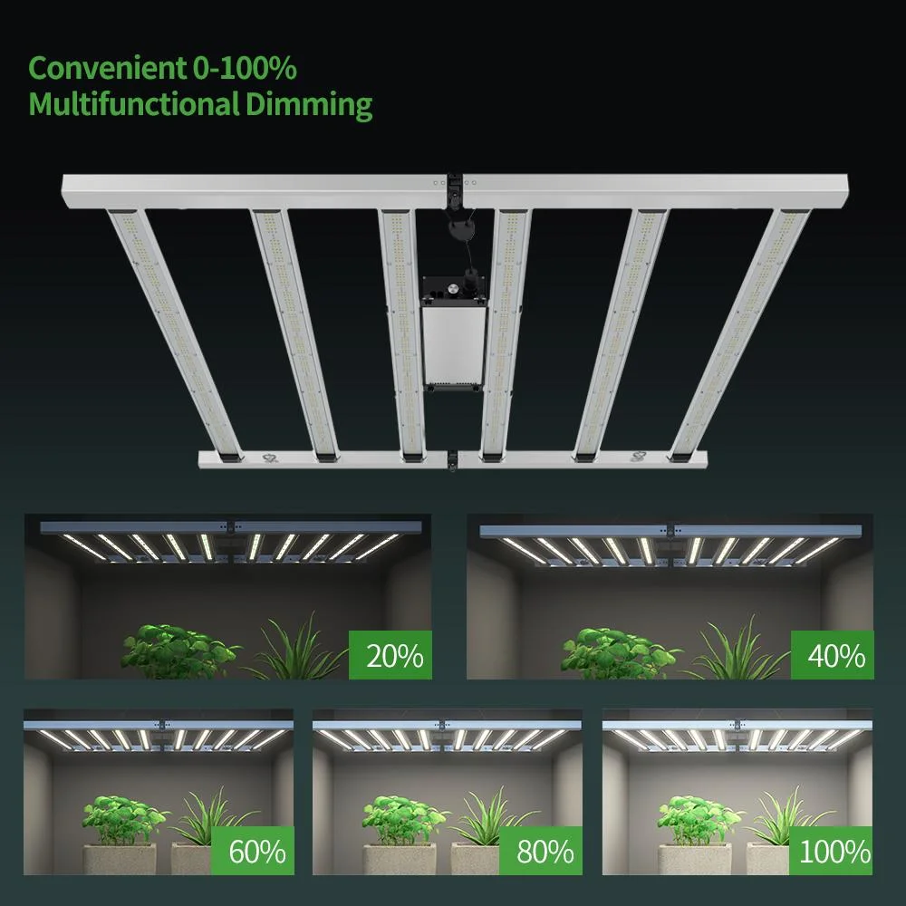 680W Foldable Samsung Lm301b Vertical Farming Indoor LED Plant Lighting